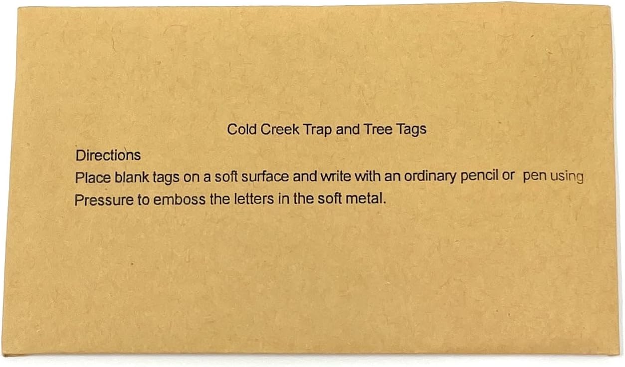 Cold Creek Write-On Trap Tags