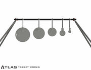 Atlas Target Works Know Your Limits KYL 3/8" Centerfire 4"-12" 3/8" Steel Targets