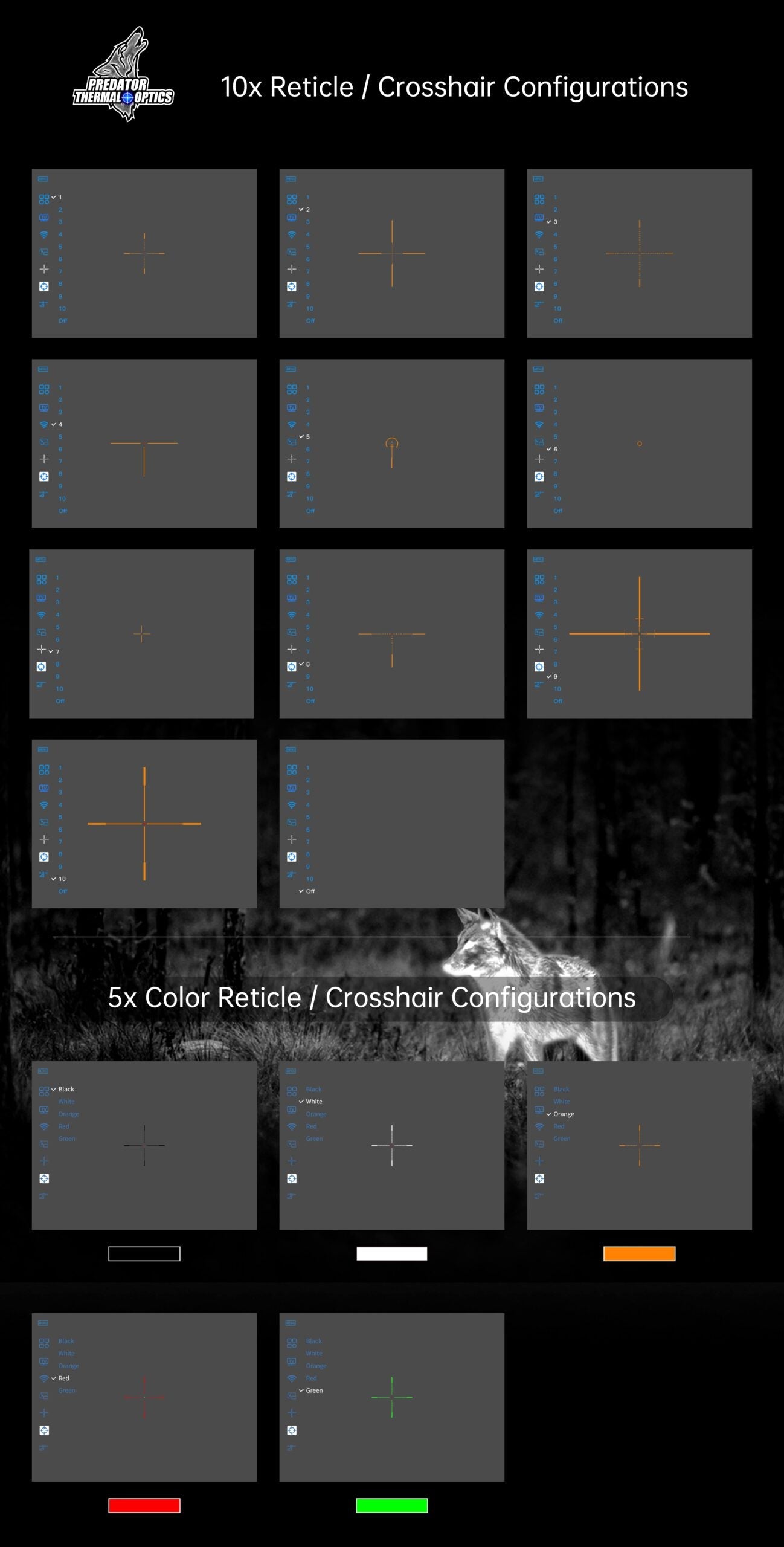 Predator Thermal Optics Sniper 50 - 640 3x - 24x