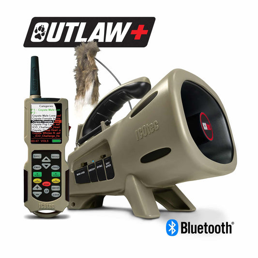 ICOtec OUTLAW+ Predator Call & Decoy Combo with Bluetooth
