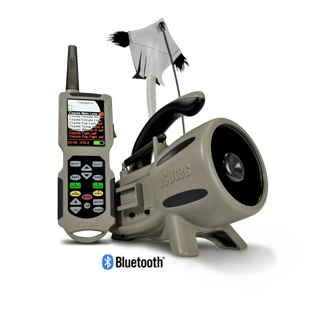 ICOtec NOMAD+ Programmable Predator Call/Decoy with Bluetooth (165 calls)