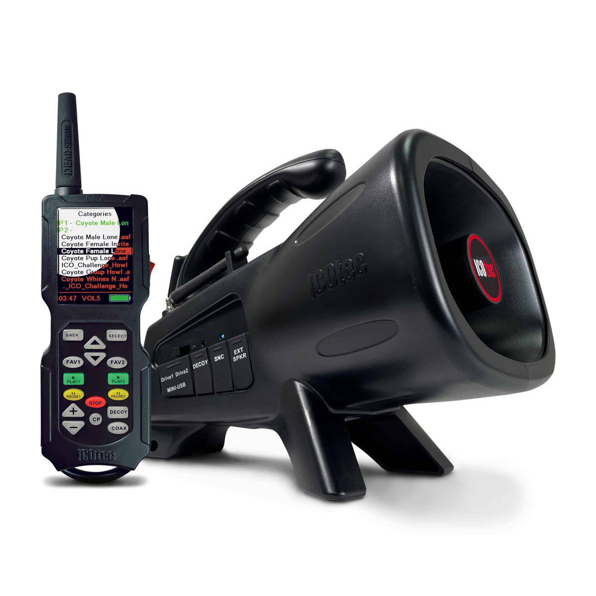 ICOtec NIGHT STALKER+ Programmable Predator Call with Bluetooth